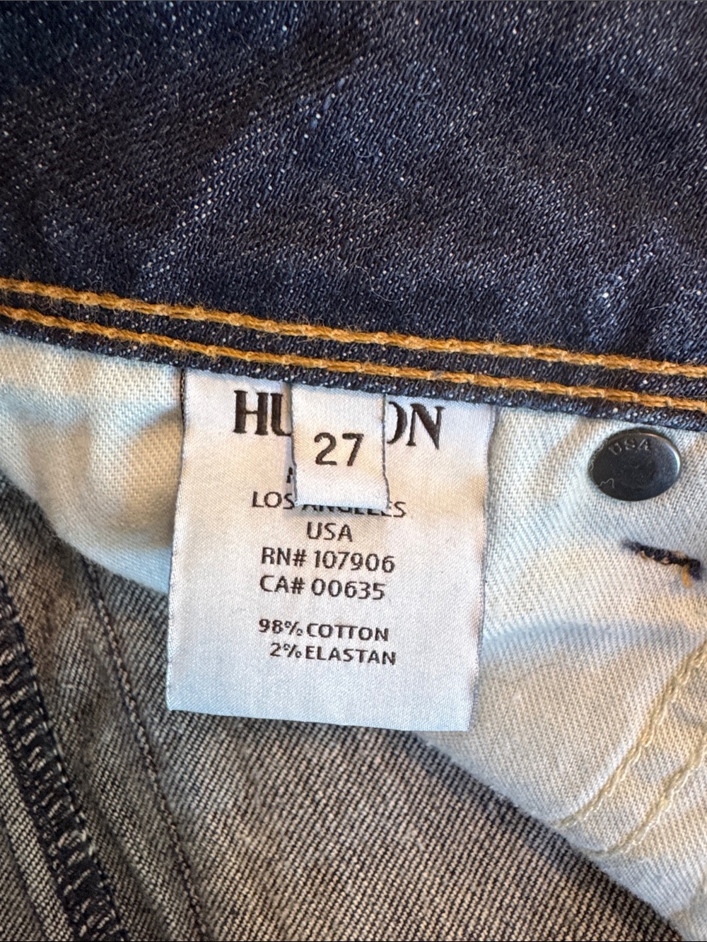 Hudson Jeans Dark Blue Slim Straight Women's Jeans size 27 - Picture 7 of 12